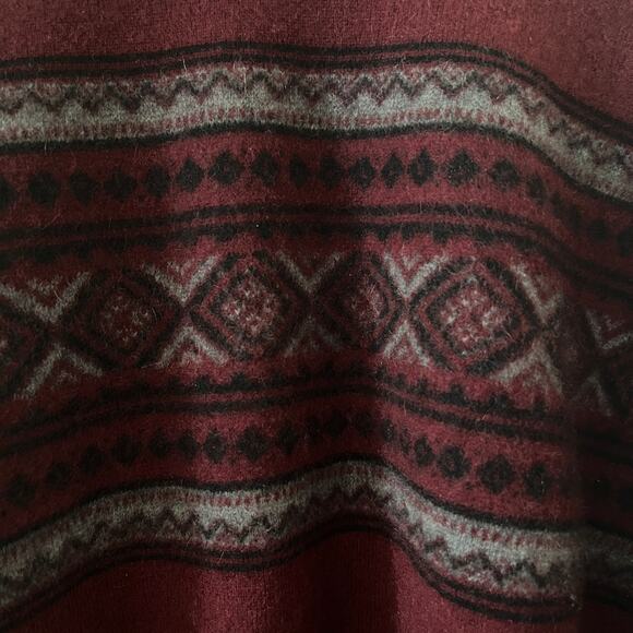 Saks Fifth Avenue Cashmere Geometric Print Sweater Size XL - Picture 4 of 11